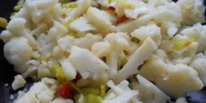 Рецепт цветная капуста с яйцом на сковороде