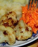 Цветная капуста в панировке из отрубей