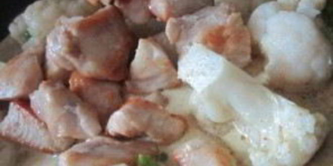 Рецепт цветная капуста в сливочном соусе