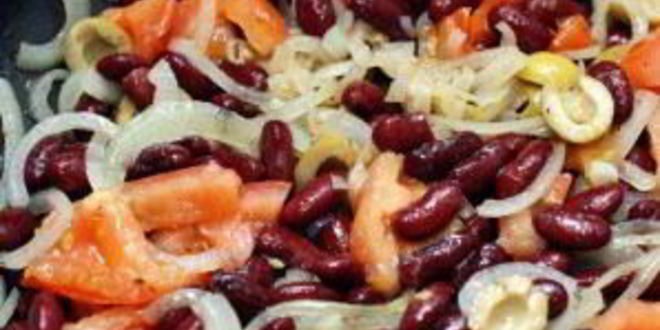 Рецепт тушеная фасоль с курицей