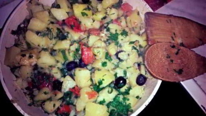 Рецепт Тушеная картошка по-гречески