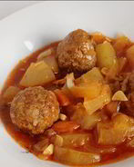 Тушеный патиссон