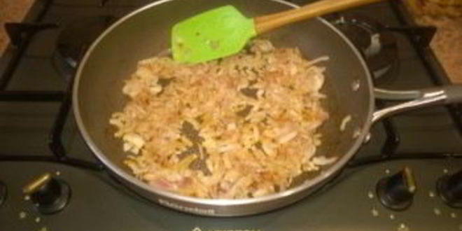 Рецепт тыква, жаренная с луком