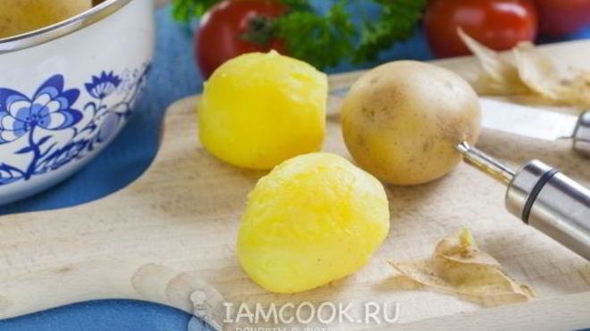 Рецепт Вареная картошка в мундире