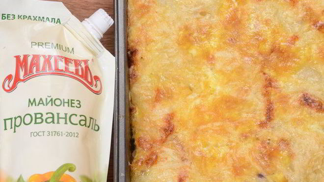 Рецепт Запеченная картошка с майонезом