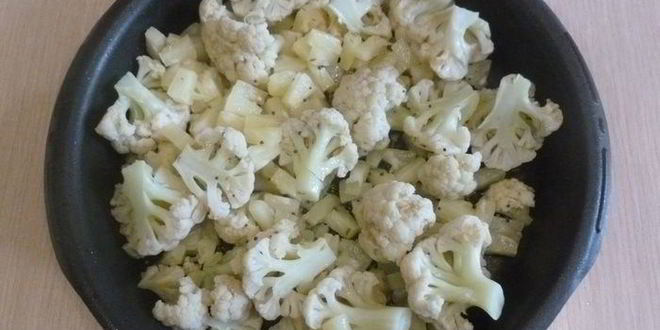Рецепт запеченная цветная капуста с ананасами и индийской заправкой