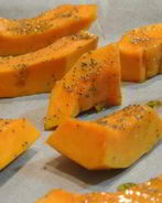 Запеченная тыква в духовке кусочками