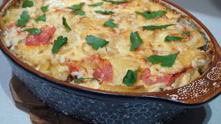 Рецепт Запеченный картофель с фаршем