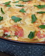 Запеченный картофель с фаршем