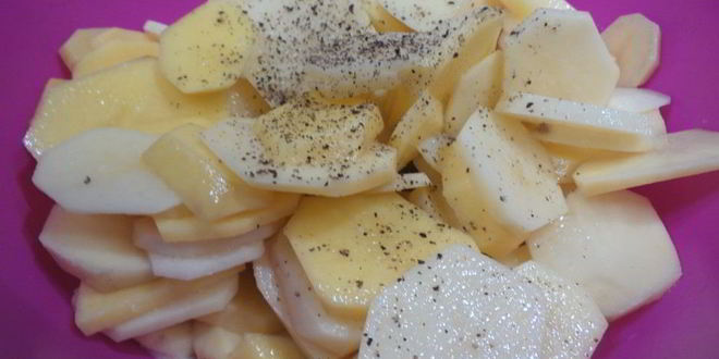 Рецепт запеченный картофель с фаршем