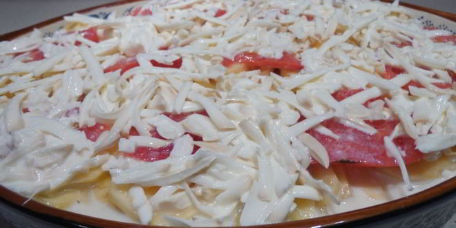 Рецепт запеченный картофель с фаршем