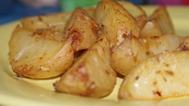 Рецепт Запеченный картофель в горчичном маринаде