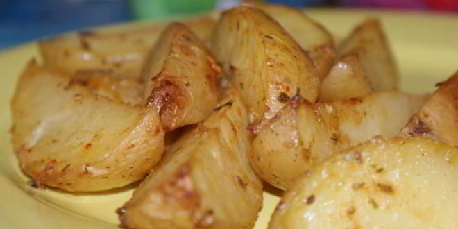 Рецепт запеченный картофель в горчичном маринаде