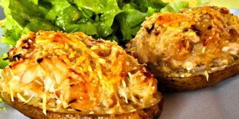 Как приготовить запеченный картофель в мундире фаршированный беконом