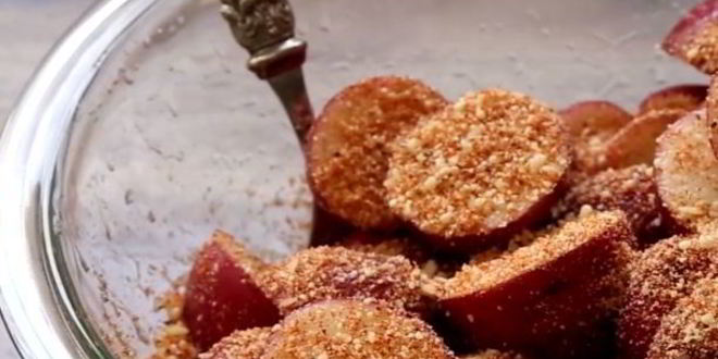 Рецепт запеченный в духовке картофель c сырной корочкой