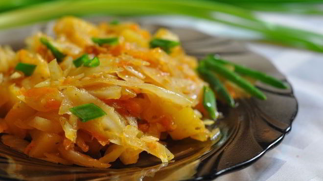 Рецепт Жареная капуста в мультиварке