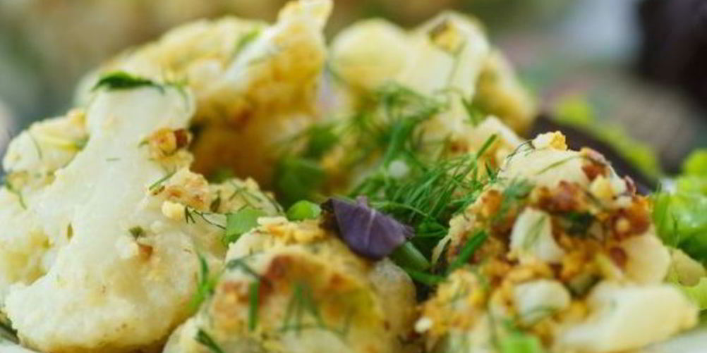 Как приготовить жаренная цветная капуста с грибами в кляре