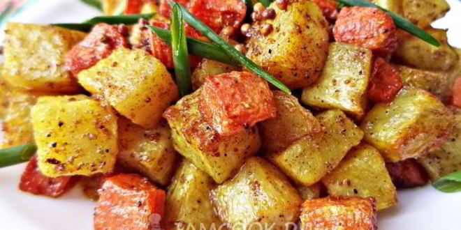 Рецепт жареный корень сельдерея с морковью