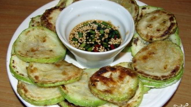 Рецепт Жареные кабачки по-корейски