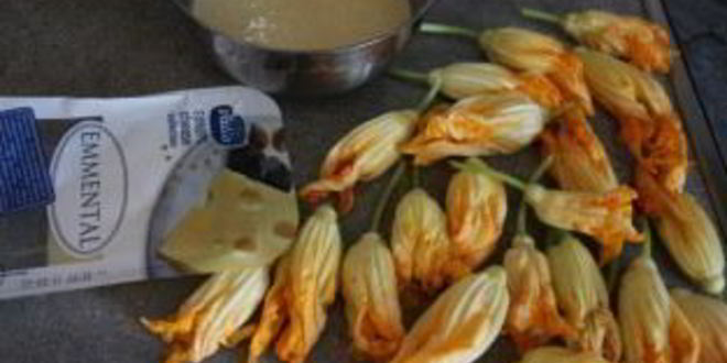 Рецепт жареные цветы кабачков