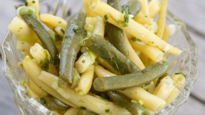 Рецепт Желтая фасоль в мятном масле