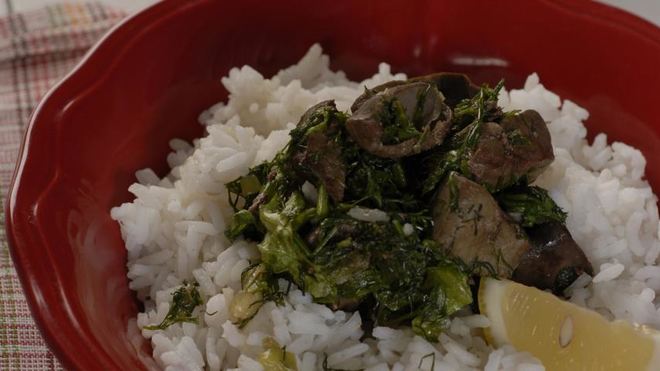 Рецепт Говяжья печенка в лимонном соусе