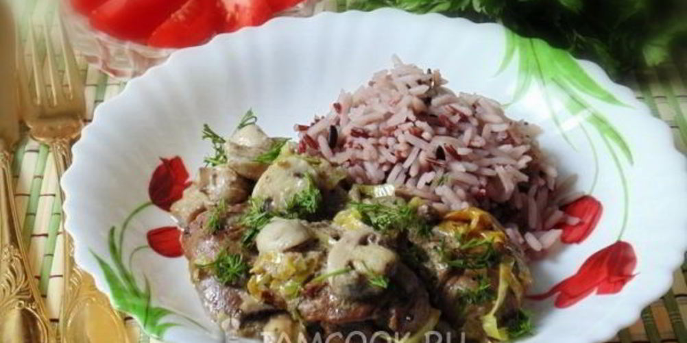 Рецепт куриная печень с капустой