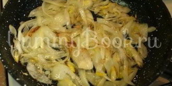 Рецепт куриная печень с яблоками