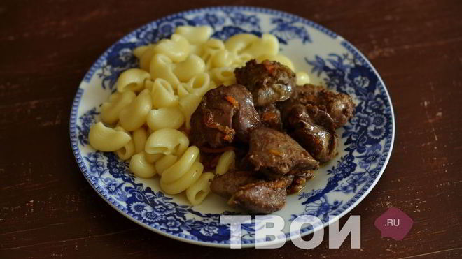 Рецепт Куриная печень в мультиварке