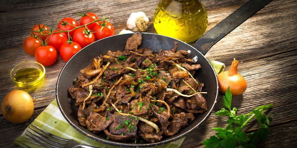 Как приготовить печень говяжья, жаренная с луком