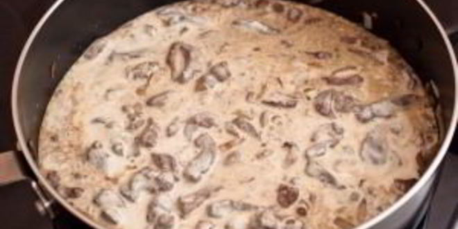 Рецепт печень по-строгановски