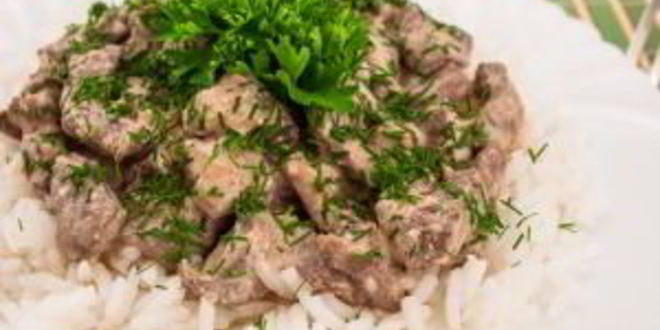 Рецепт печень по-строгановски