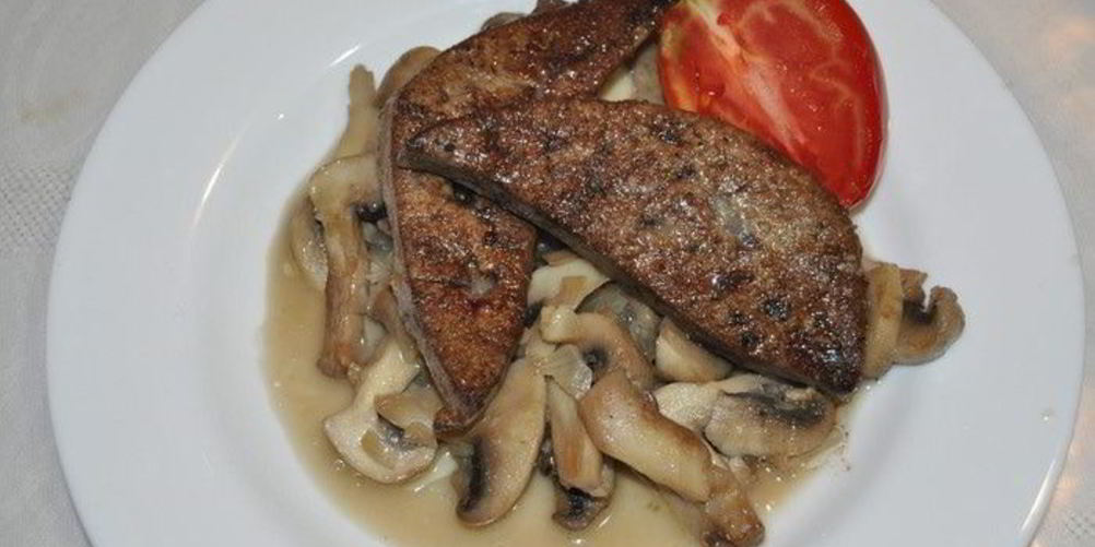 Рецепт печень с яблоками