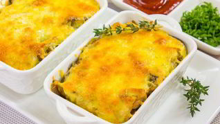 Рецепт Печень с картофелем, запеченные в духовке