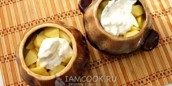 Рецепт печень с картошкой в горшочке