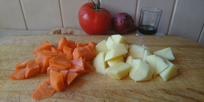 Рецепт печень с овощным пюре