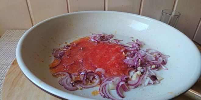 Рецепт печень с овощным пюре