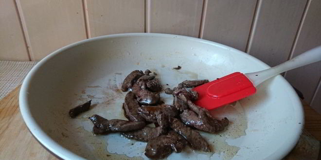 Рецепт печень с овощным пюре