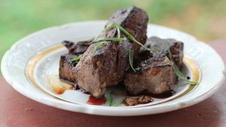 Рецепт Печень в абрикосовой глазури