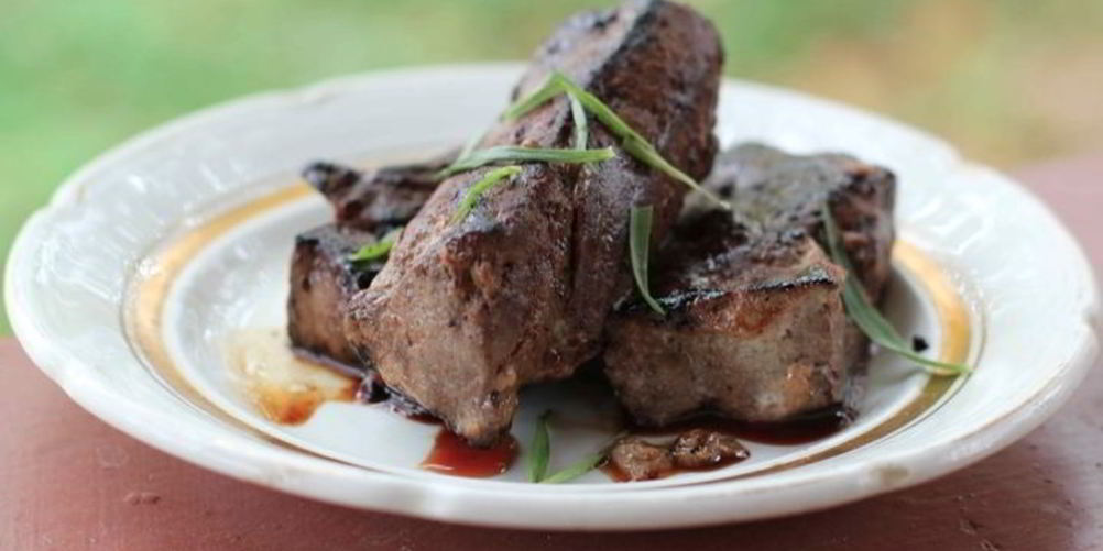 Как приготовить печень в абрикосовой глазури