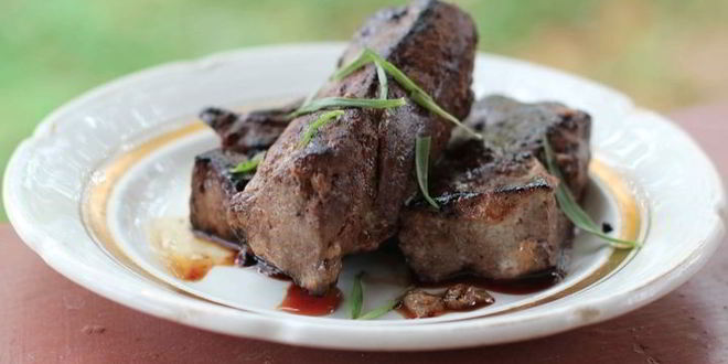 Рецепт печени в абрикосового глазурей