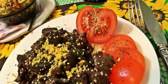 Рецепт печенка медово-горчичная