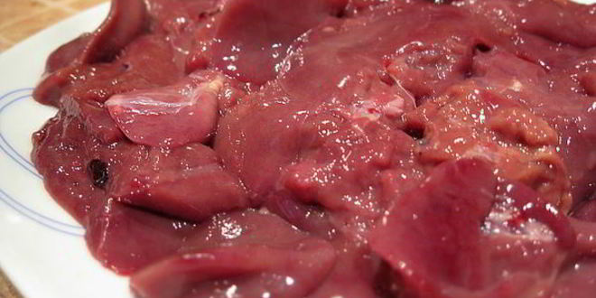 Рецепт тушеная куриная печень с яблоками