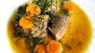 Рецепт Тушеная печень с луком и морковью