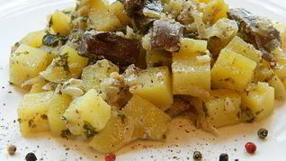 Рецепт Жареная картошечка с печенью