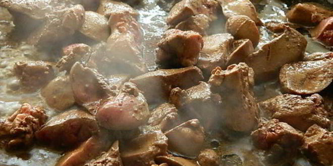 Рецепт жареная картошечка с печенью