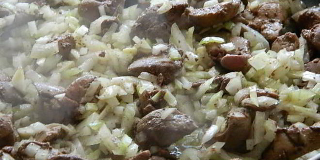 Рецепт жареная картошечка с печенью