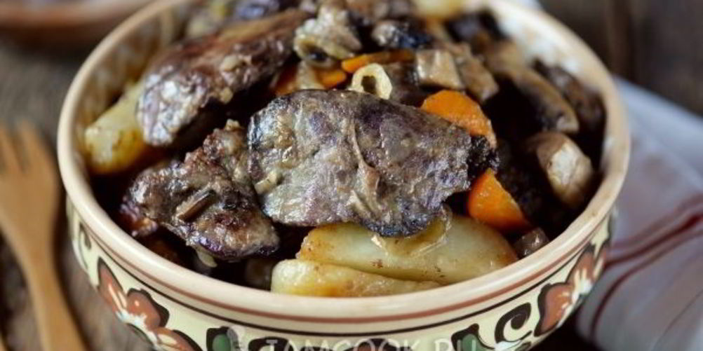 Как приготовить жареная картошка с печенью