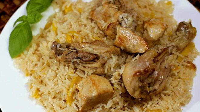 Рецепт Диетический плов с курицей