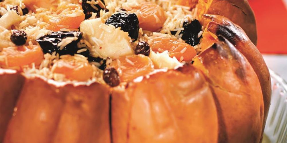 Как приготовить фруктовый плов в тыкве